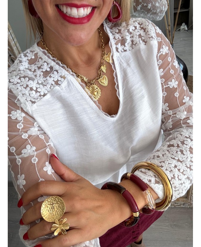 BLOUSE CHERINE - BLANC