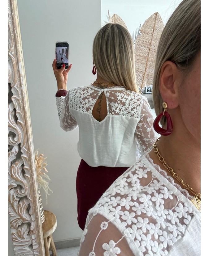 BLOUSE CHERINE - BLANC