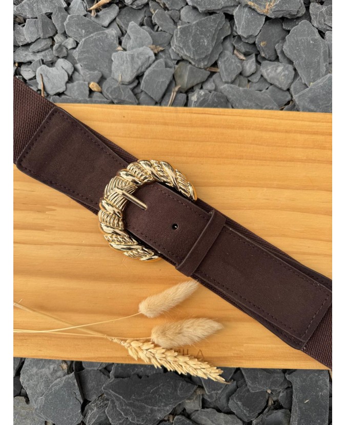 CEINTURE ALLY - CHOCOLAT