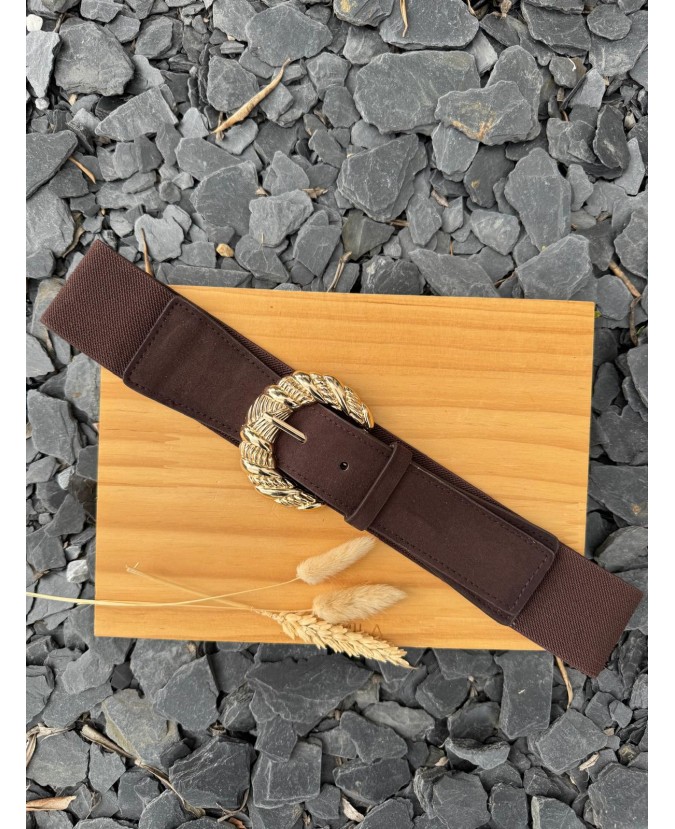 CEINTURE ALLY - CHOCOLAT