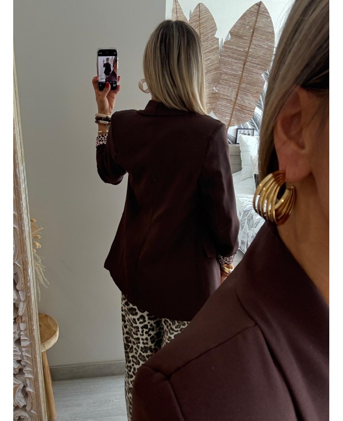 BLAZER SAMANTHA - CHOCOLAT