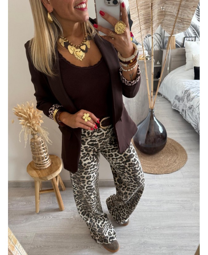 BLAZER SAMANTHA - CHOCOLAT