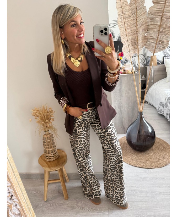 BLAZER SAMANTHA - CHOCOLAT