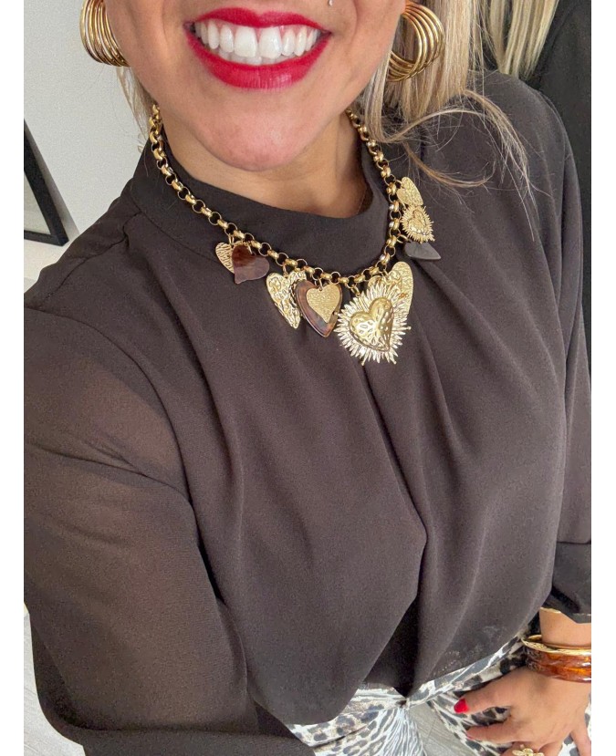 BLOUSE JENNY - CHOCOLAT