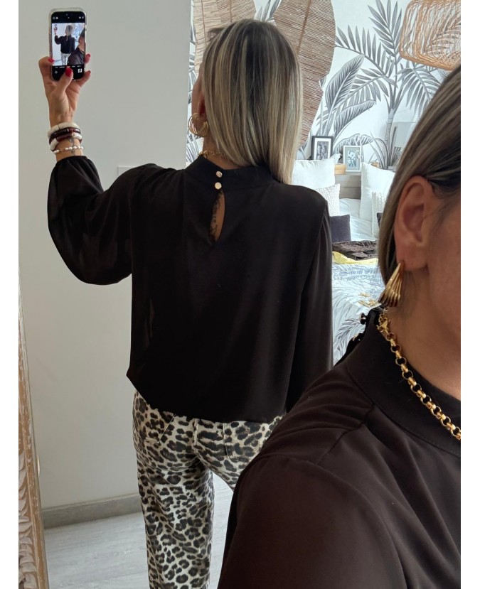 BLOUSE JENNY - CHOCOLAT