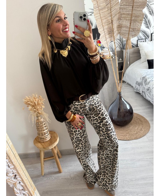 BLOUSE JENNY - CHOCOLAT