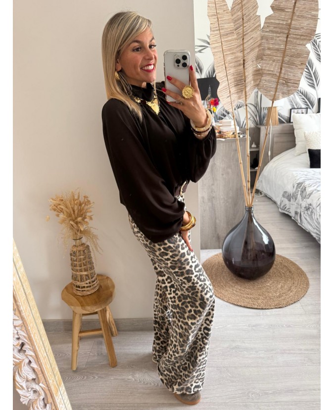 BLOUSE JENNY - CHOCOLAT