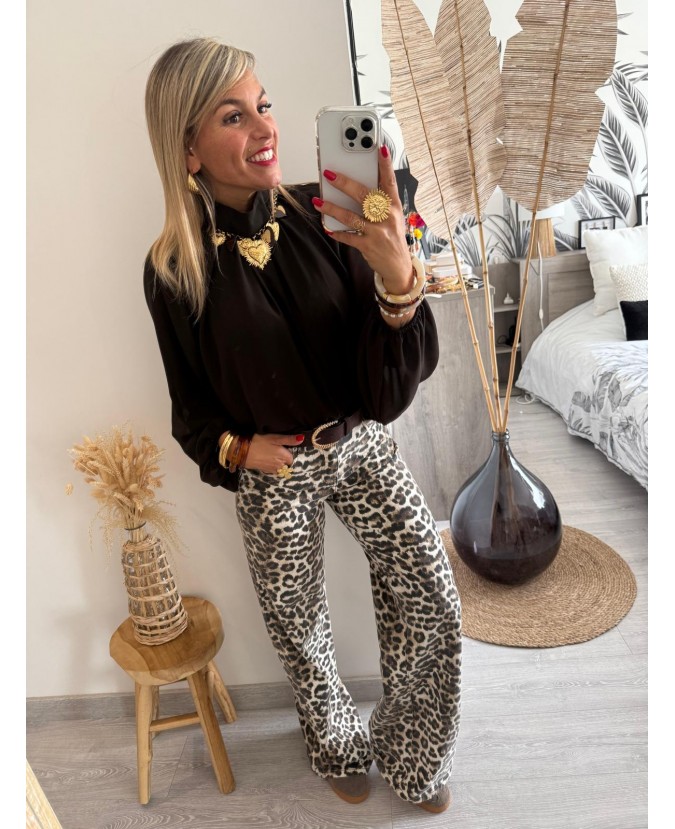 BLOUSE JENNY - CHOCOLAT