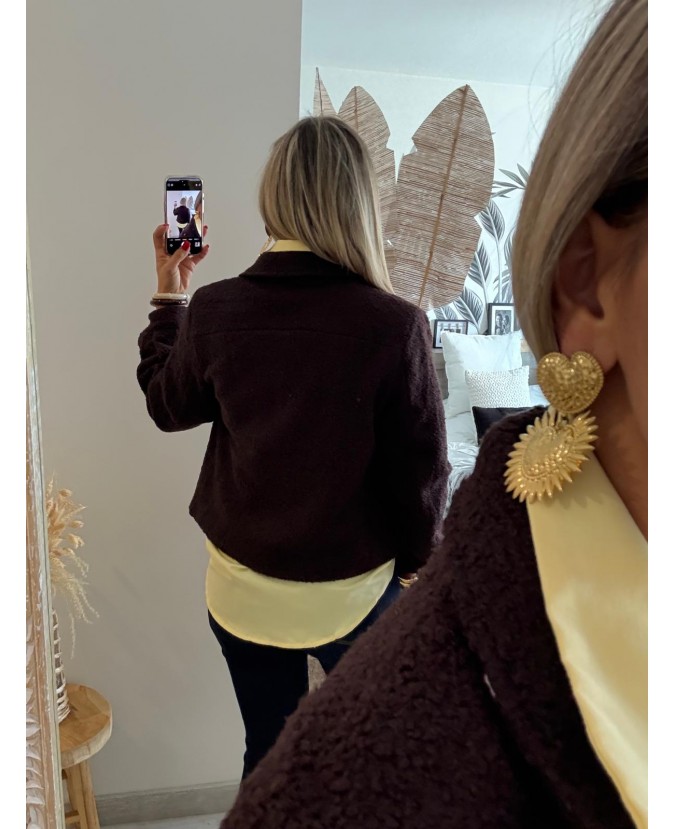 VESTE IZZIE - CHOCOLAT