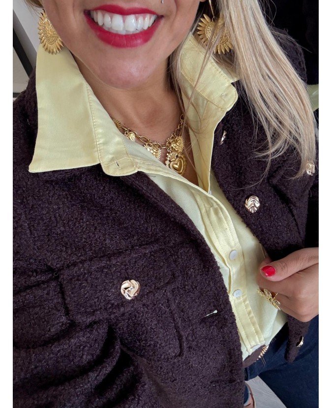 VESTE IZZIE - CHOCOLAT