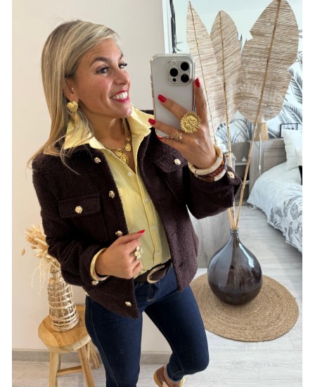 VESTE IZZIE - CHOCOLAT