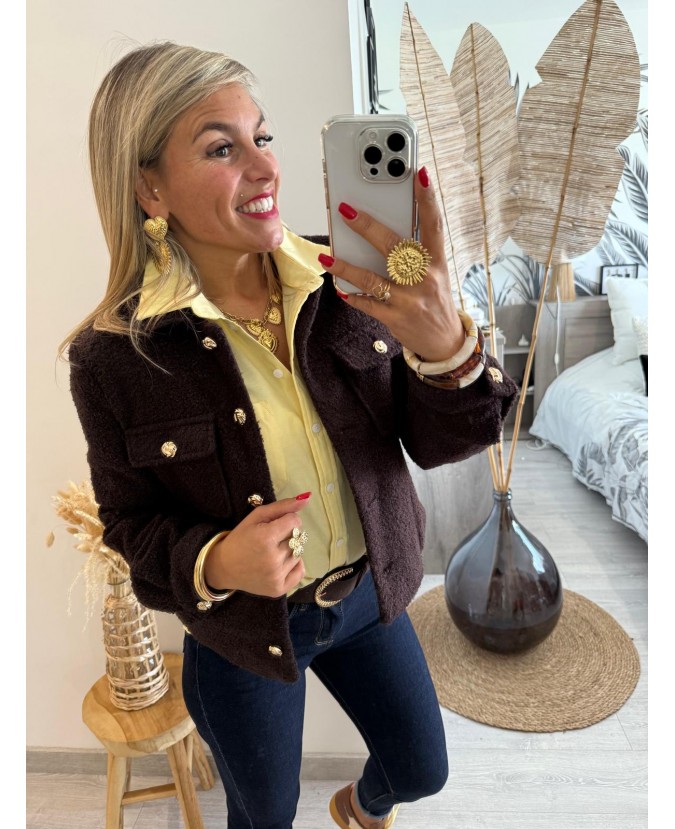 VESTE IZZIE - CHOCOLAT