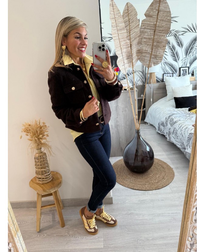 VESTE IZZIE - CHOCOLAT