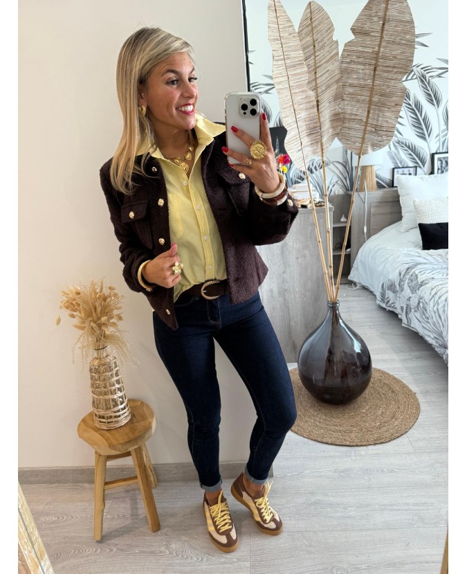 VESTE IZZIE - CHOCOLAT