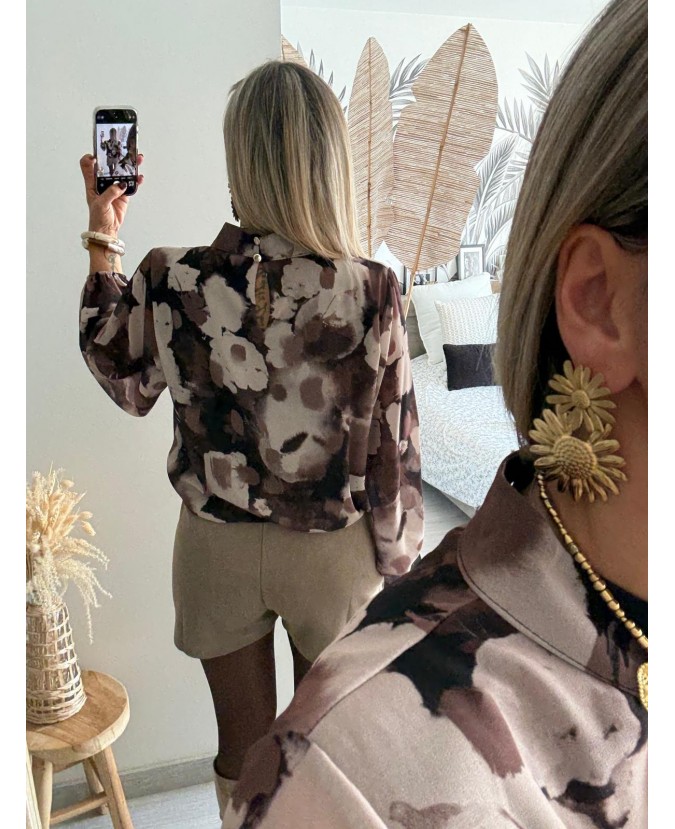 JUPE SHORT LEE - TAUPE