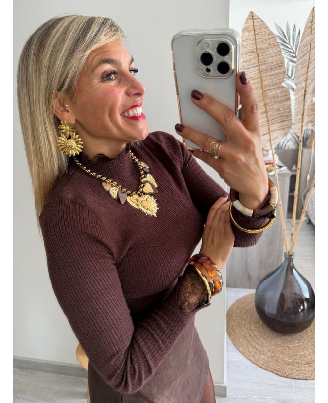 PULL NOAM - CHOCOLAT