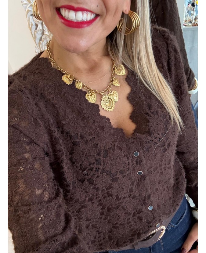 BLOUSE SELMA - CHOCOLAT