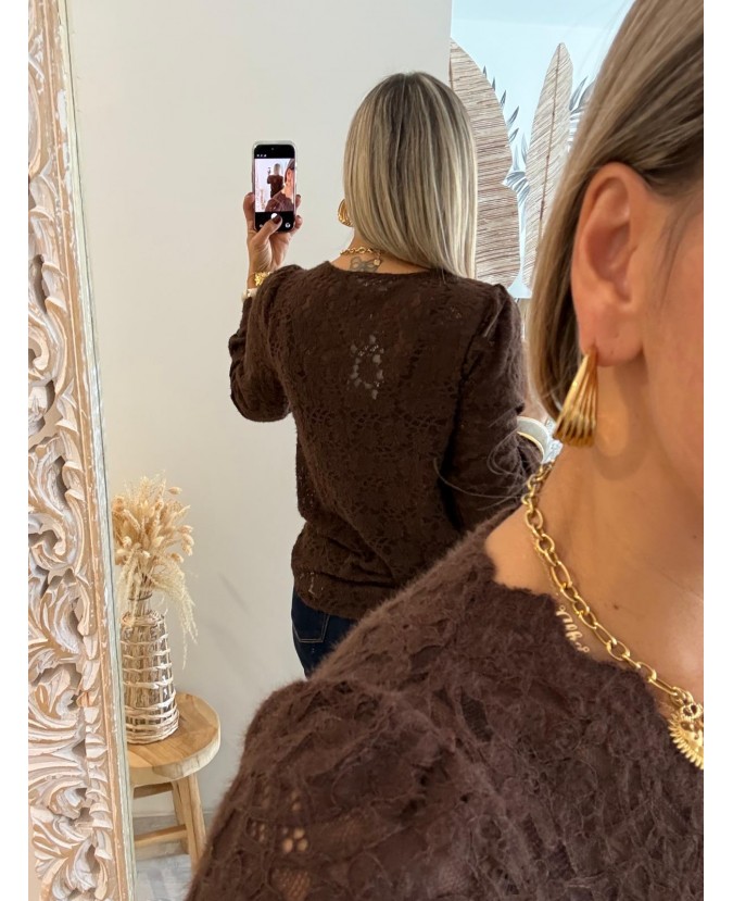 BLOUSE SELMA - CHOCOLAT