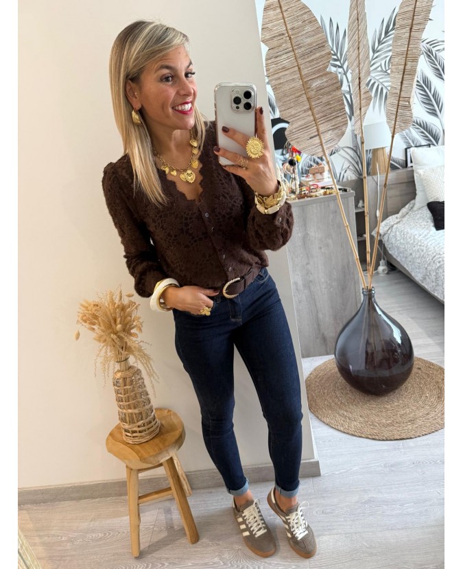 BLOUSE SELMA - CHOCOLAT
