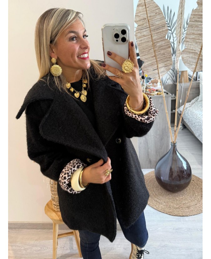 MANTEAU RAMIRO - NOIR