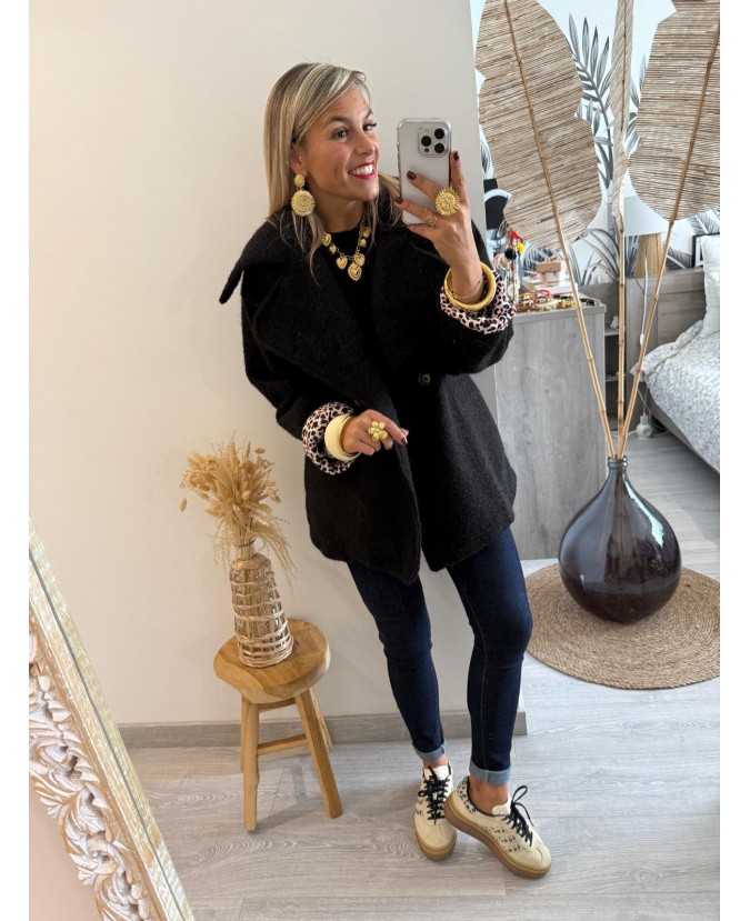 MANTEAU RAMIRO - NOIR