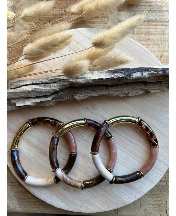 BRACELET WAFA - ROSE MARRON