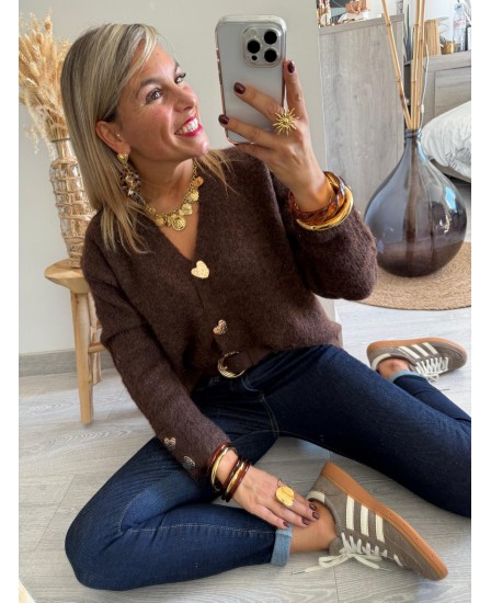 GILET JUANITO - CHOCOLAT