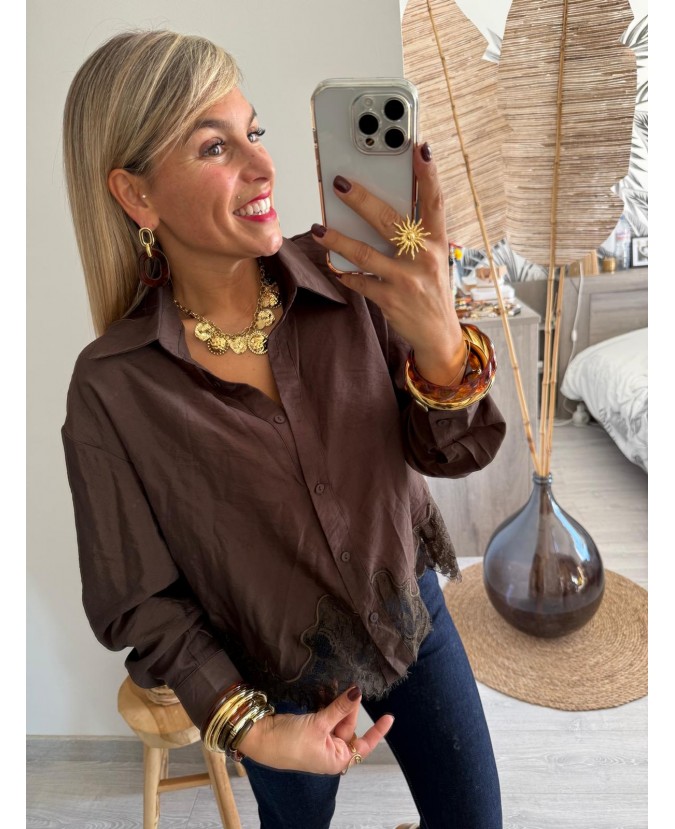 CHEMISE DOLAN - CHOCOLAT