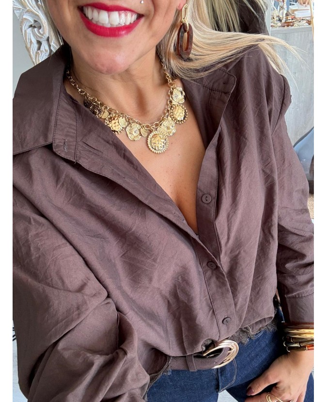 CHEMISE DOLAN - CHOCOLAT