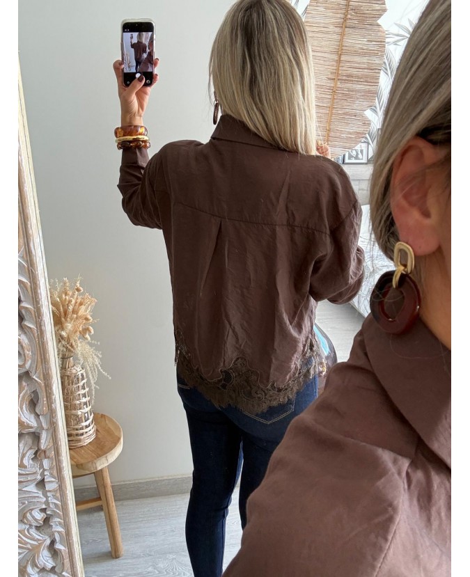 CHEMISE DOLAN - CHOCOLAT