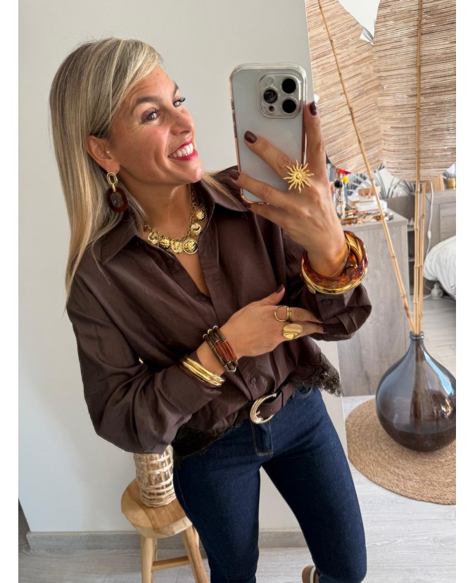 CHEMISE DOLAN - CHOCOLAT