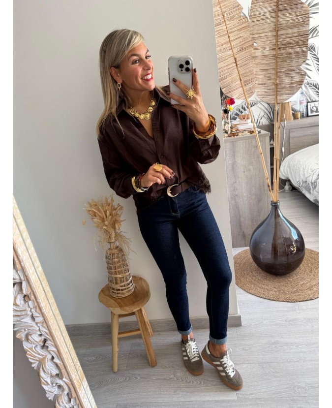 CHEMISE DOLAN - CHOCOLAT