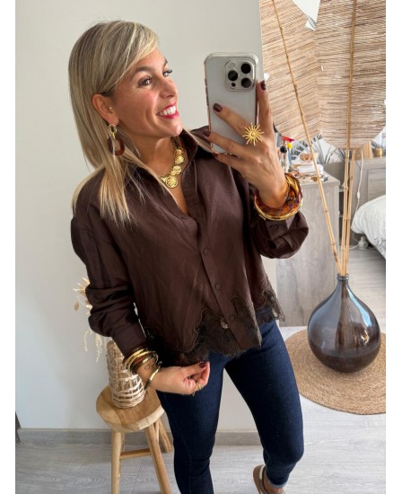 CHEMISE DOLAN - CHOCOLAT