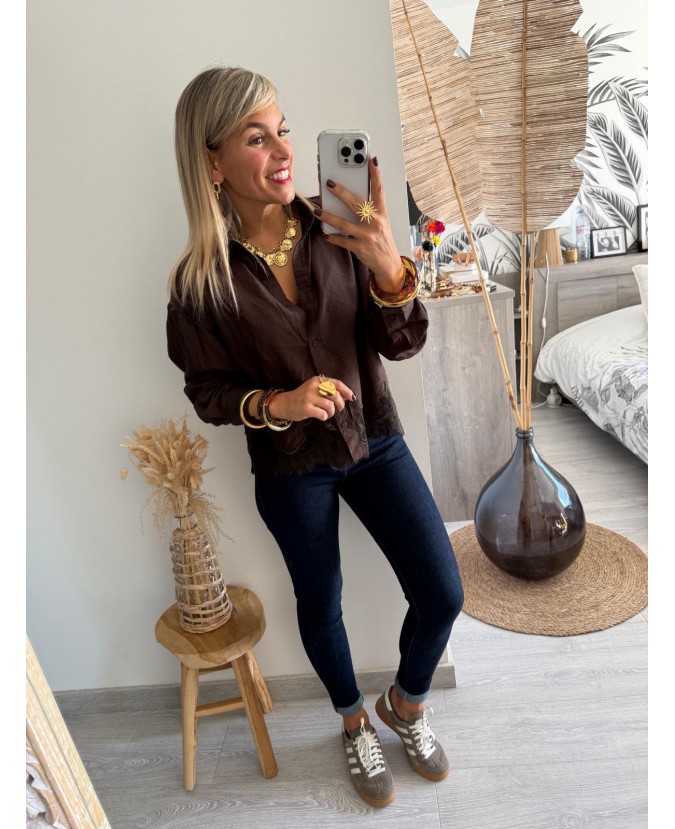 CHEMISE DOLAN - CHOCOLAT