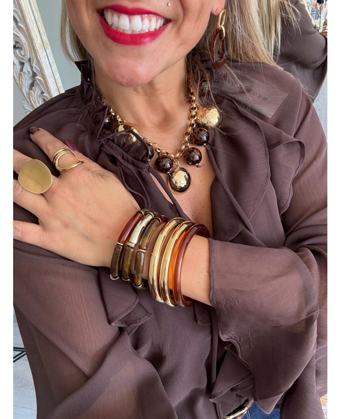 BLOUSE AELYS - CHOCOLAT