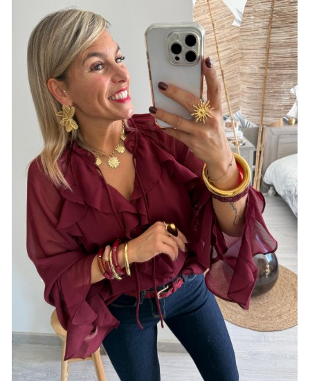 BLOUSE AELYS - BORDEAUX