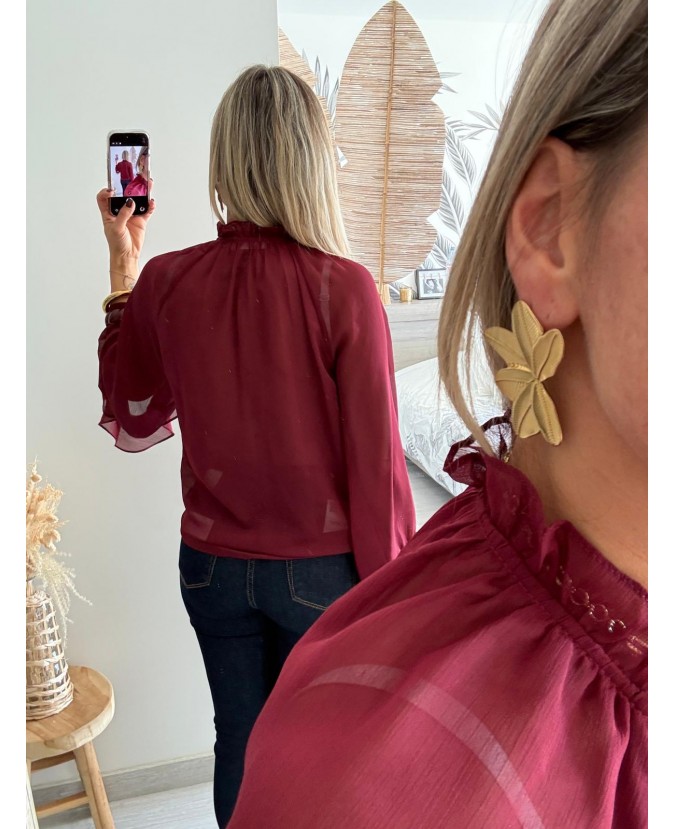 BLOUSE AELYS - BORDEAUX