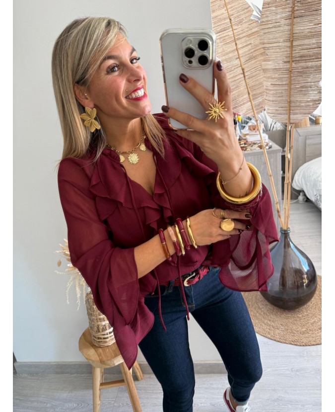 BLOUSE AELYS - BORDEAUX