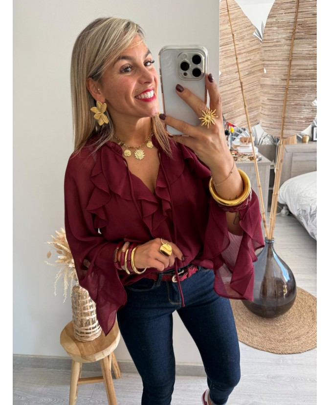 BLOUSE AELYS - BORDEAUX