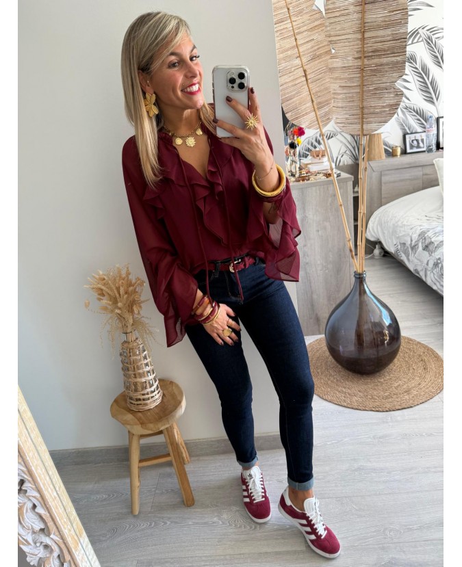 BLOUSE AELYS - BORDEAUX