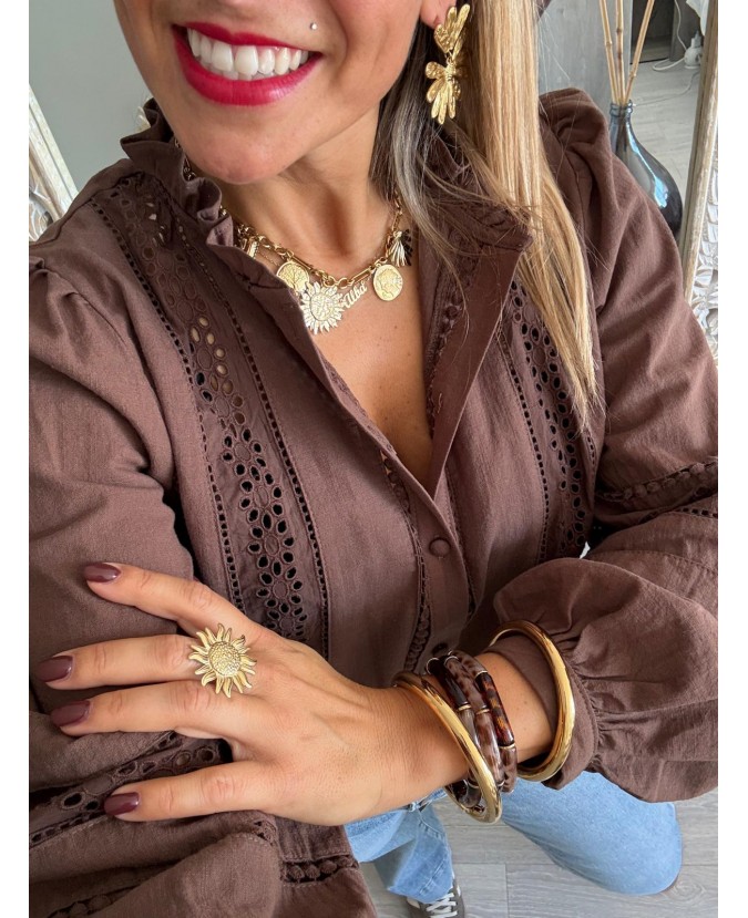 CHEMISE ZILIA - CHOCOLAT