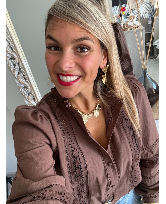 CHEMISE ZILIA - CHOCOLAT