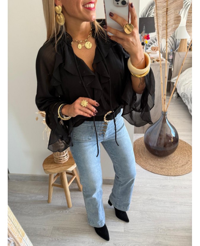 BLOUSE AELYS - NOIR