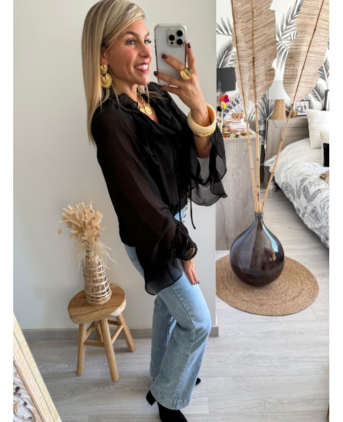 BLOUSE AELYS - NOIR