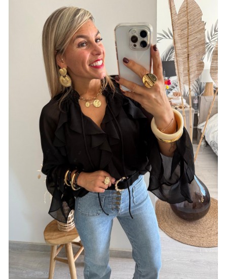 BLOUSE AELYS - NOIR