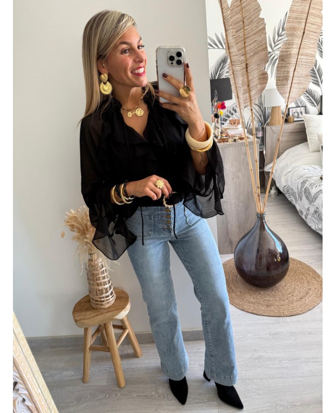BLOUSE AELYS - NOIR