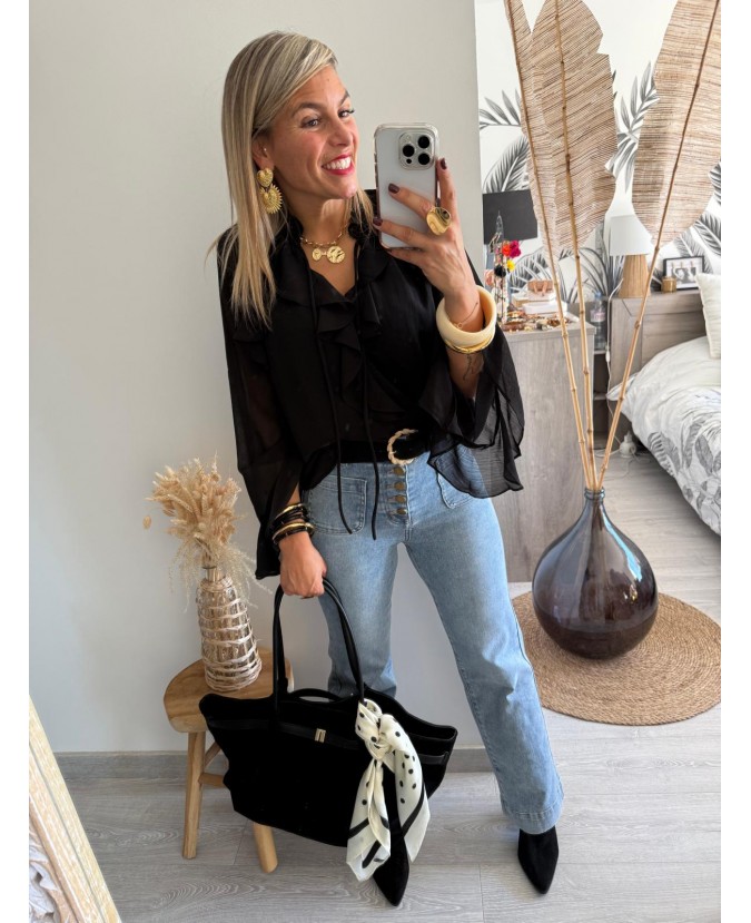 BLOUSE AELYS - NOIR