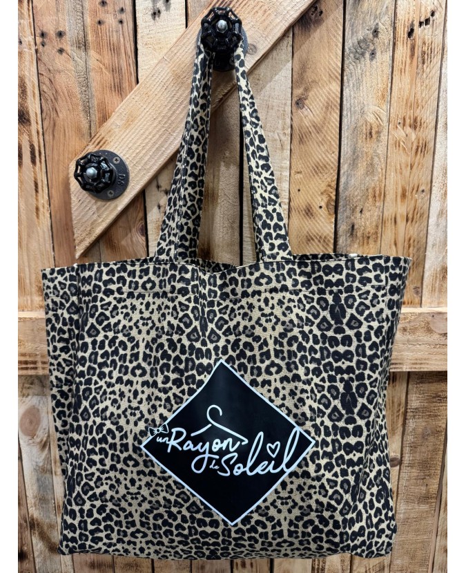 CABAS LÉOPARD UN RAYON DE SOLEIL