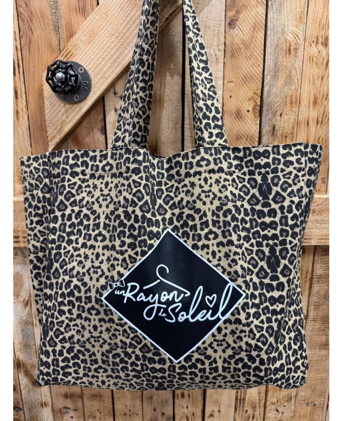 CABAS LÉOPARD UN RAYON DE SOLEIL