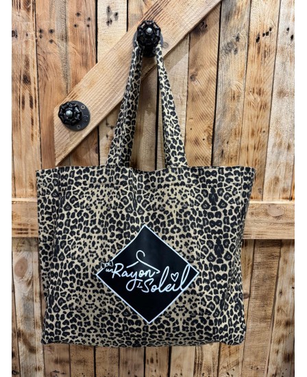 CABAS LÉOPARD UN RAYON DE SOLEIL